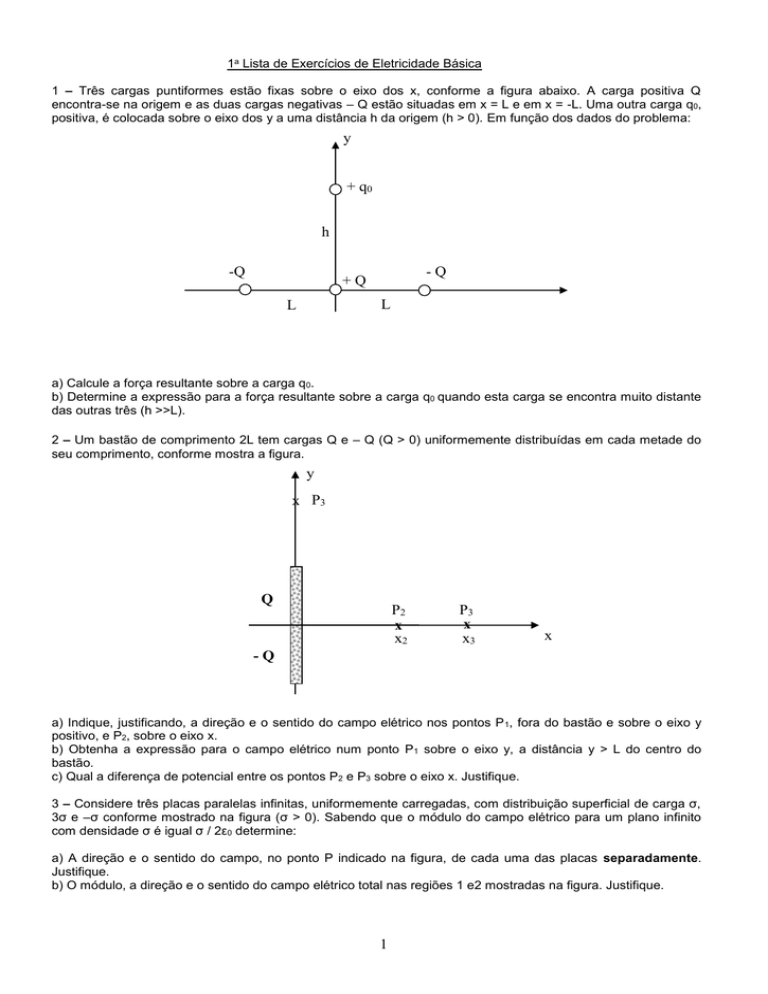 1a Lista De Exercícios De Eletricidade Básica